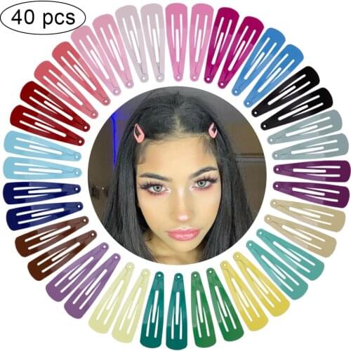 20/40Pcs 5cm Hairpins Hair Clips Women Accessories Hair Barrettes Clip Colorful Metal Hairgrip Cute Alligator Womens Hair Clips