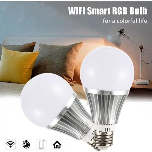18W Smart WIFI Bulb Super Bright LED Bulb Mobile APP Remote Control Music Audio Work With Amazon/Google E27/E26/B22