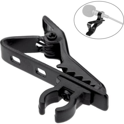 5Pcs Mini Microphone Metal Clip Tie Clip Lapel Collar Clip Microphone Accessories Kits Suit for Live / Sing