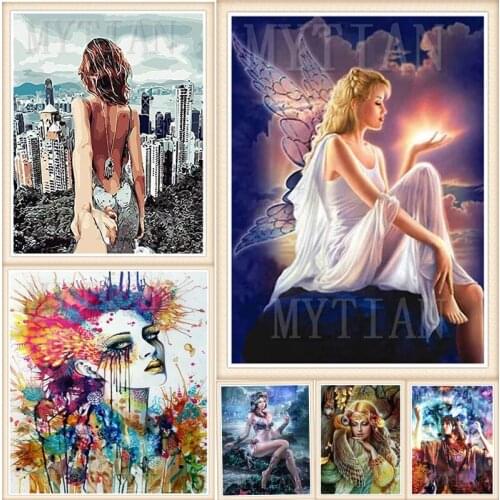 5D DIY Diamond Embroidery girl Anime Scenery Diamond Painting Cross Stitch Mosaic Needlework full square/Round drill art gift