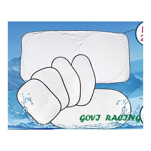 6pcs/set car window windshield sun UV Solar protection car visor sun shade glass film auto parasol car styling car covers