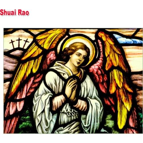 Archangel Gabriel Diamond Mosaic,Diamond painting Full Square/Round Embroidery Angel Wings Religion Icon