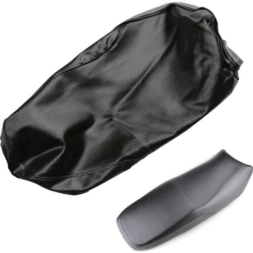 1PC Motorcycle PU Leather Seat Cover Black Waterproof Motorbike Cushion Pad Accessories For Yamaha YBR 125
