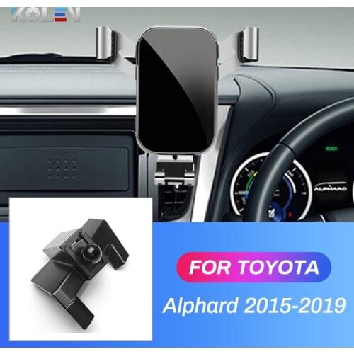 For Toyota Alphard Right Hand Driver 2015 2016 2017 2018 2019 Car Mobile Phone Holder Gravity Stand Special Navigation Bracket
