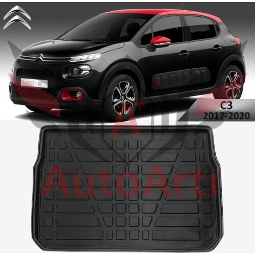 Citroen C3 Trunk Mat 2020 Model Compatible A Quality