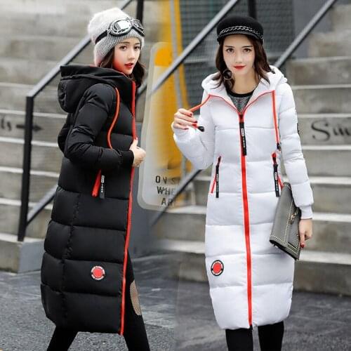 Autumn Winter New Pattern Cotton-padded Clothes Overknee Self-cultivation Cotton-padded Jacket Thickening Loose Coat Yards