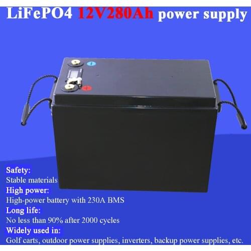 Land Voyager 12V 280Ah lifepo4 battery DIY 12.8V 280AH rechargeable battery pack for E-scooter RV Solar Energy storage system