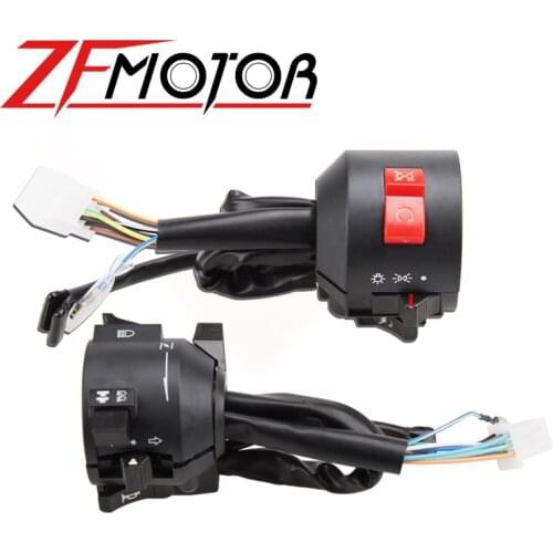 Left & Right Handlebars Flameout Controller Switch Horn Fog Light Start ON OFF Button For Honda Rebel CA250 CMX 250 CMX250C