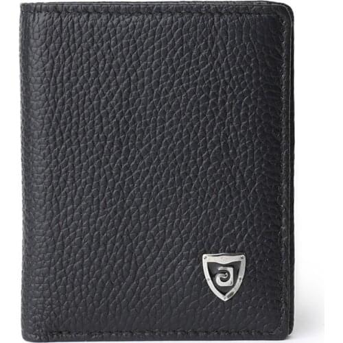 Fashion Men Small Cowhide Leather Purses Ultra-thin Wallet Mini Money Cards Holder Wallets Gifts Best Sale-WT