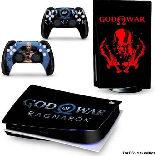 God of Wod PS5 Standard Disc Edition Skin Sticker Decal Cover for PlayStation 5 Console & Controller PS5 Skin Sticker Vinyl
