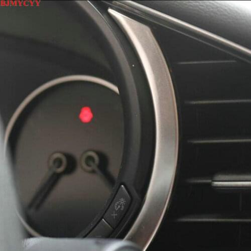 BJMYCYY 2PCS/SET Stainless steel decorative patch for automobile instrument panel for Mazda 3 Axela 2020