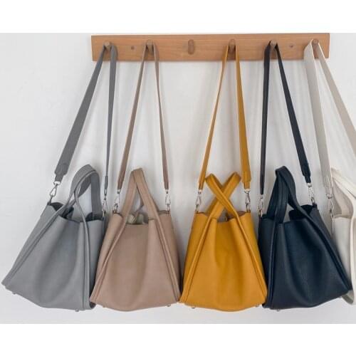 Casual Cute Small Soft PU Leather Crossbody Shoulder Bags For Women 2021 Korean Ladies Handbags Womens Bag Sets Whole Sale