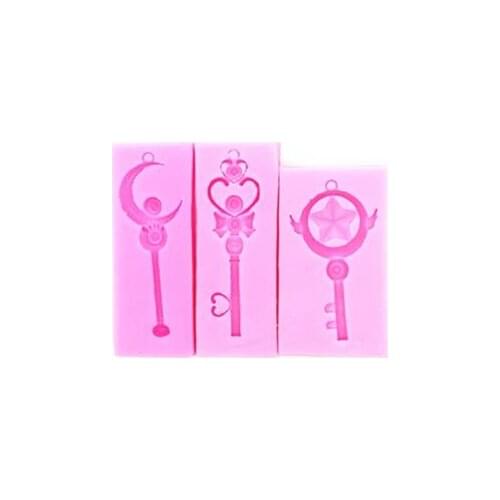 PRZY silicone Variety Sakura Magic Bar Star Moon Combination Scepter cake decoration chocolate fandont candy mold