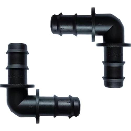 5Pcs 90 Degree Elbow 16mm Soft Pipe Connectors Easy Installation Agriculture Greenhouse Drip Irrigation Water Pipe Fittings