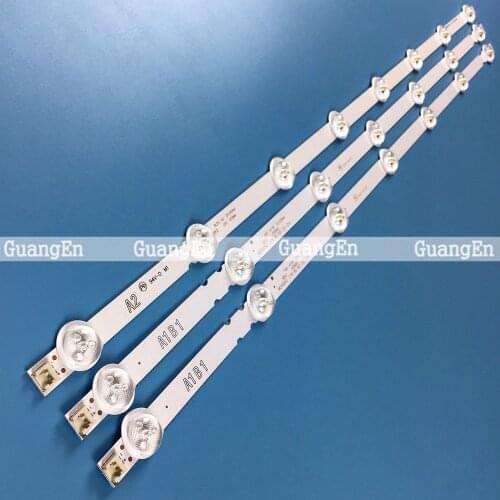 NEW 630mm LED Strips for LG 32'' ROW2.1 Rev 0.9 A1/A2-Type 6916L-1204A 6916L-1205A 6916L-1295A 6916L-1296A 32LA621V 32LN540U-ZA