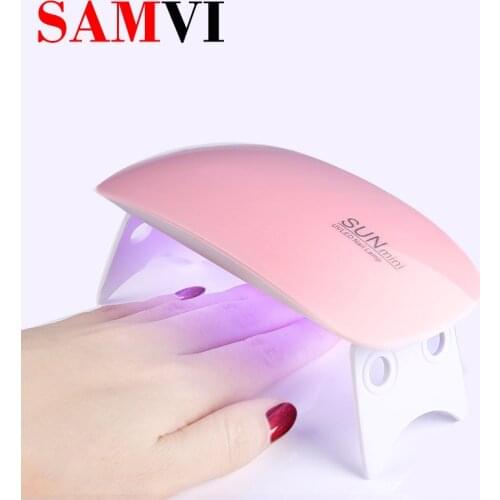SAMVI SUNmini 6W USB UV Lamp Nail Mini Nail Lamp Dryer Gel Nail Polish Lamp UV Gel Polish Curing Machine Portable Nail Art Tool