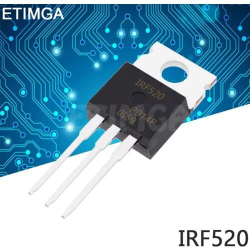 10PCS/LOT IRF520 TO-220 IRF520N TO220 IRF520NPBF
