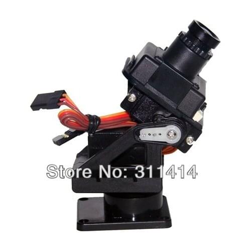 2sets/lot PT Pan/Tilt Camera Platform Anti-Vibration Camera Mount For Aircraft FPV Nylon FPV PTZ 20G RC Part + Free Shipping