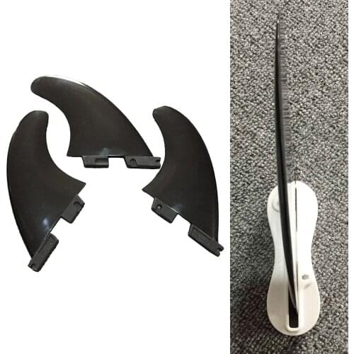 3pcs/set Fiberglass Surfboard Center Fin Thruster Reinforced Surf