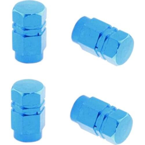 4 Pieces Alloy Tire Stem Valve Caps Dust Cover for Motorcycle Scooter