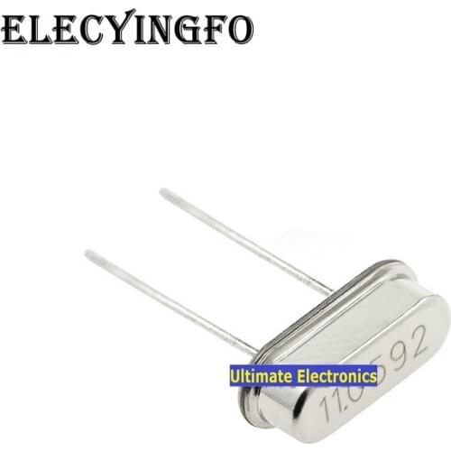 40pcs Passive crystal HC-49S 11.0592MHZ 11.0592M Crystalline DIP 2feet