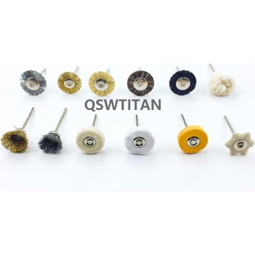 50pcs Dental Lab Brush Polishing Wheel Polishers for Rotary Tools Polishing tools 2.35mm