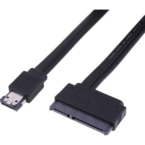50cm Power Esata (eSATAp) to Sata Cable Dual Power USB 12V 5V Combo to 22 Pin (7Pin + 15Pin)For 2.5 inch 3.5 inch HDD