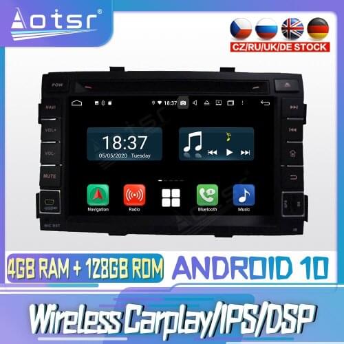 Android 10 PX6 128G For KIA SORENTO 2011 2012 Carplay DVD GPS Navigation Auto Radio Stereo Video Multimedia Player HeadUnit 2din