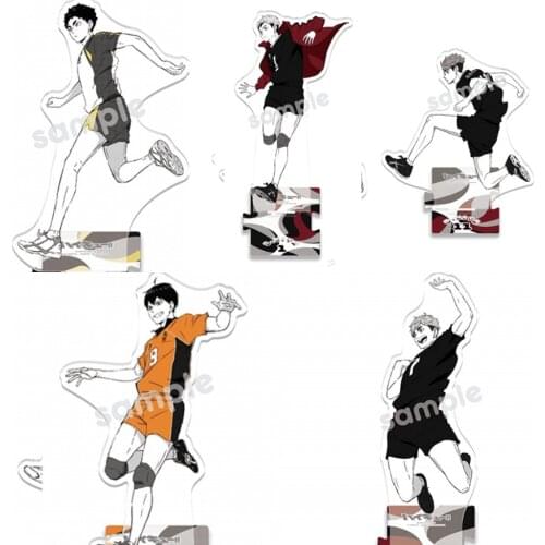 Anime Haikyuu!! Hinata Shoyo Tobio Kageyama Oikawa Tooru Acrylic Figure Stand Display Model Plate Table Decor Cosplay Xmas Gift