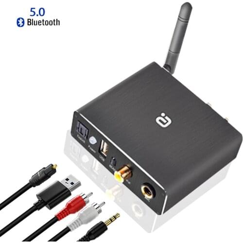 Wireless Bluetooth 5.0 Receiver U-disk Player KTV microphone Optical Coaxial 3.5mm RCA Aux Music TOSLINK Audio DAC Converter