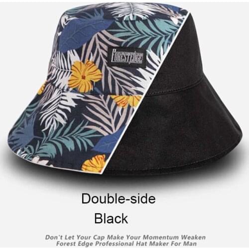 Large Double Sided Cotton Cap Fishing Beach Hat Men Hip Hop Cap Couple Panama Bucket Hat Sun Flat Top Fisherman Hats Caps Sunhat