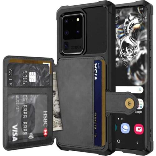 For Samsung Galaxy S20 Ultra S20 Plus S20 Note 20 Ultra Credit Card Case PU Leather Flip Wallet Cover Photo Holder Back Cover