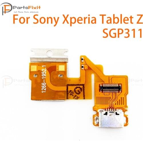 USB Charger Port Dock Connector Flex Cable For Sony Xperia Tablet Z SGP311 USB Charging Dock Connector Mic Audio Jack Board