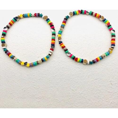 Star Smiley Face Diamond Enamel Ceramic Couple Necklace Sweater Chain Male Hip-Hop Personality Trend Accessories