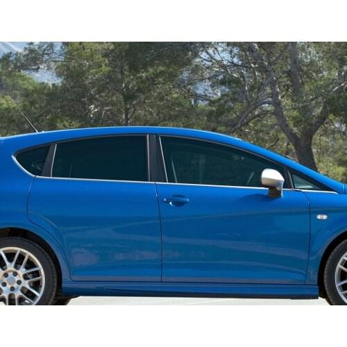 For Seat Leon 1P Chrome Window Trim 8 Pieces Compatible Between 2005-2012