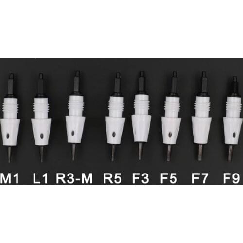Microblading Tattoo Cartridge Needle M1 L1 R3 R5 F5 F7 Needles Used for Artmex V8 V6 V3 PMU Semi Permanent Makeup Machine
