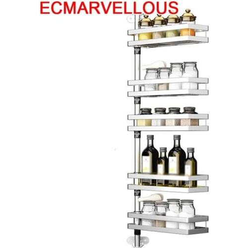 Cuisine Etagere Sink De Pantry Organizer Especias Stainless Steel Rotate Cozinha Cocina Organizador Mutfak Kitchen Rack