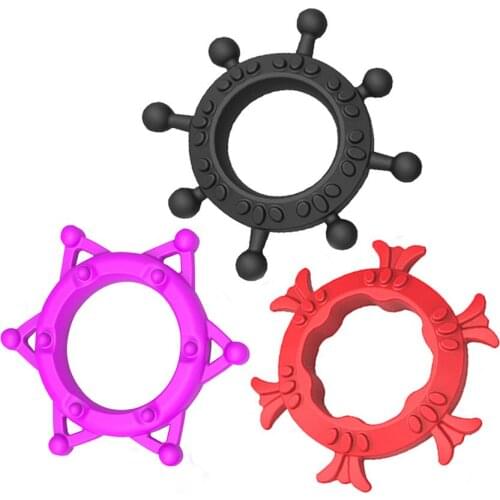 Soft Silicone Penis Rings Cock Rings Male Delay Ejaculation Penis Trainer High Elasticity Time Lasting Sex Toys for Men Adult