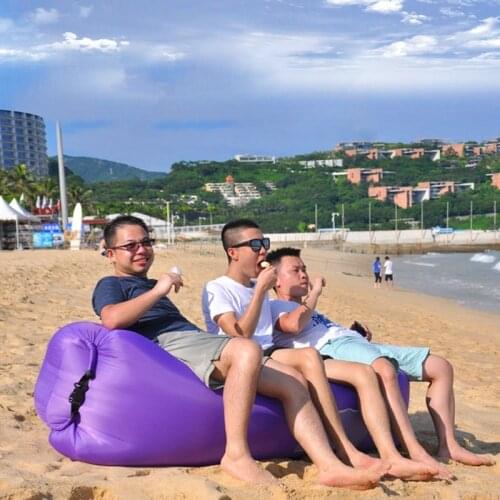 Inflatable Sleeping Bag Camping Hiking Outdoor Beach Sofa Comfortable Air Bed Traveling Sleeping Bags Ultralight Floating Boat