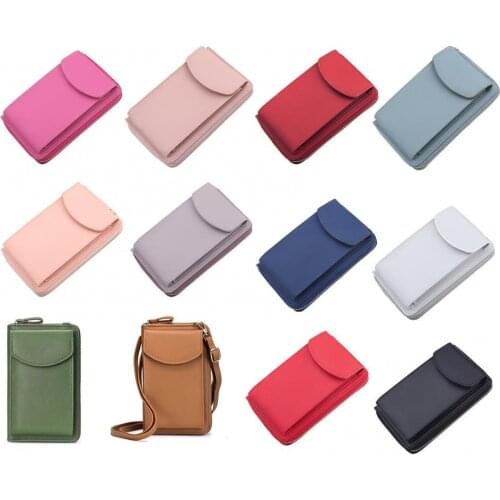 New Women Fashion Large Capacity Shoulder Bag Clutch Phone Handbag Zipper Wallet Multi-functional Handbag Phone Purse bolsa