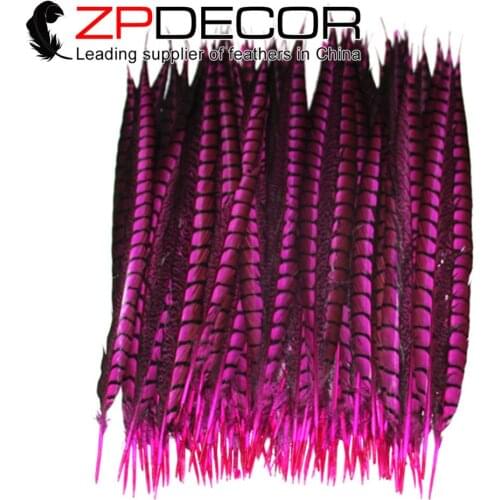Wholesale in CHINAZP Factory 50pcs/lot Size 100-110cm(40-45nch) Unique Dyed Yellow Lady Amherst Pheasant Tail Feathers