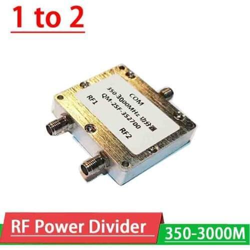350-3000MHZ Power Divider RF power splitter 1 to 2 Power Divider Combiner F/ 2.4Ghz GPS WiFi VHF transceiver Ham Radio amplifier