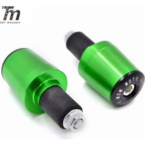 For Kawasaki NINJA 300 250R ZX636R ZX6RR 400R Yamaha MT 07 MT 09 Motorcycle 22MM Handlebar Grips Handle Bar Cap End Plugs