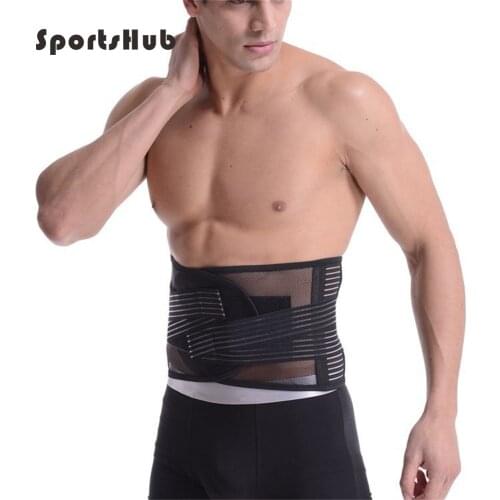 SPORTSHUB Breathable Weight Lifting Belt Crossfit Dumbbells Gym Belt Protect Waist Fitness Bodybuilding Training Belt EF0027