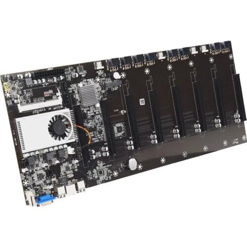 T37 New 8-Card Direct-Plug Mainboard Ethereum Eight-Card Multi-Graphics Card Integrated CPU Supports a-Card N-Card BTC ETH