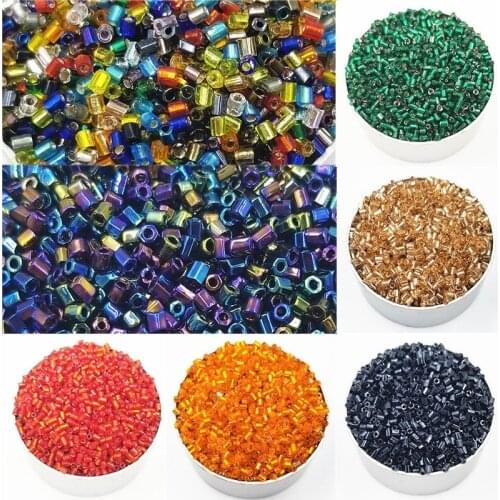 High Quanlity DIY Beads For Jewely Making New Cylindrical Glass Bead Accessories Necklace Bracelet Wholesale 1000 Pcs 2mm