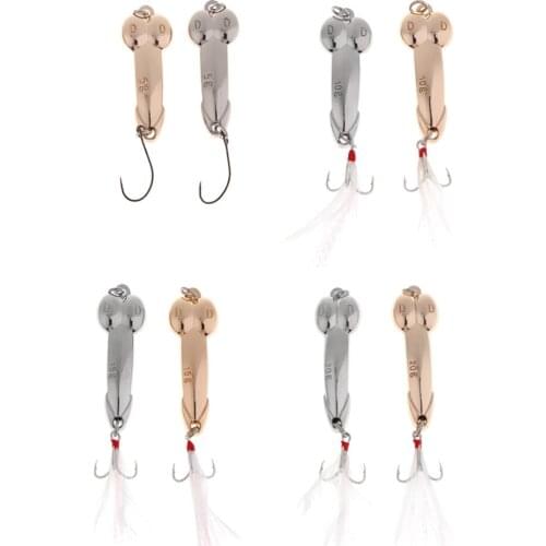 2 PCS Fishing Lures Sequins Metal Spoons Jigs Sinking Gold Silver Jigging Bait Fishing Lures