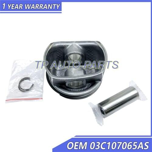 4 Pieces For 1 Set Engine Piston With Ring OEM 03C107065BG 03C107065BE 03C107065AQ 03C107065AS 03C107065AP