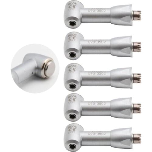 5 pcs Dental Low Speed Handpiece Air Turbine Contra Angle Handpiece Push Head Cartridge+Drive Dental Handpiece BODE 122CU