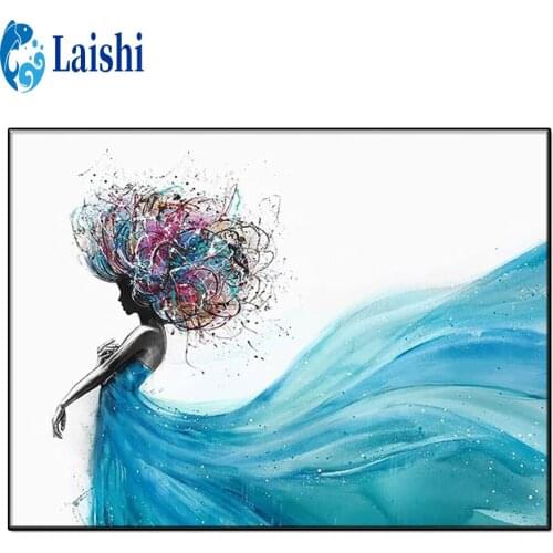 5D DIY Doodle afro girl Diamond Painting Cross Stitch Kit Full Drill Embroidery Mosaic Picture Of Rhinestones Gift Home Decor